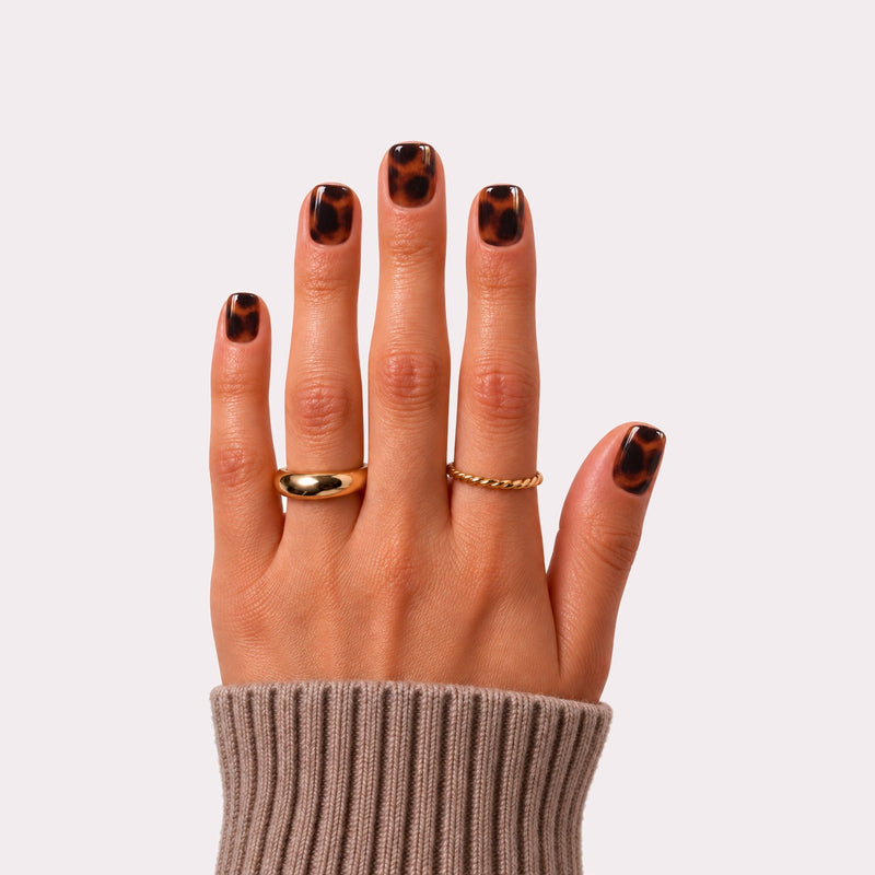 haute shell crush press-on nails on hand
